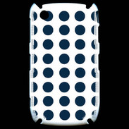 Coque Blackberry 8520 pois bleu marine