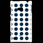 Coque Nokia Lumia 720 pois bleu marine