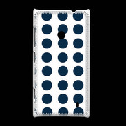 Coque Nokia Lumia 520 pois bleu marine