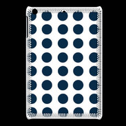 Coque iPadMini pois bleu marine