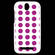 Coque HTC One SV pois framboise