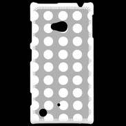 Coque Nokia Lumia 720 pois gris & blanc