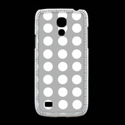 Coque Samsung Galaxy S4mini pois gris & blanc