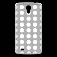 Coque Samsung Galaxy Mega pois gris & blanc