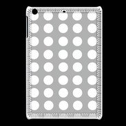 Coque iPadMini pois gris & blanc
