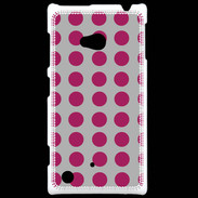 Coque Nokia Lumia 720 pois gris & framboise