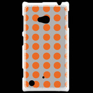 Coque Nokia Lumia 720 pois gris & orange