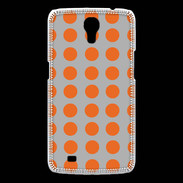 Coque Samsung Galaxy Mega pois gris & orange