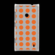 Coque Nokia Lumia 520 pois gris & orange