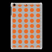 Coque iPadMini pois gris & orange