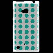 Coque Nokia Lumia 720 pois gris & turquoise