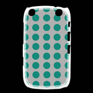 Coque Blackberry Curve 9320 pois gris & turquoise