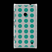 Coque Nokia Lumia 520 pois gris & turquoise