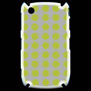 Coque Blackberry 8520 pois gris & vert