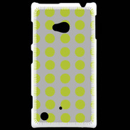 Coque Nokia Lumia 720 pois gris & vert