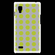 Coque LG Optimus L9 pois gris & vert