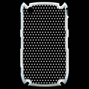 Coque Blackberry 8520 pois noir & blanc