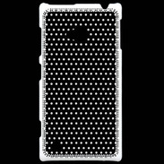 Coque Nokia Lumia 720 pois noir & blanc