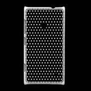 Coque Nokia Lumia 520 pois noir & blanc