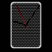 Grande pendule murale pois noir & blanc