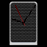 Pendule de bureau pois noir & blanc