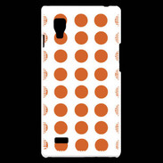 Coque LG Optimus L9 pois orange