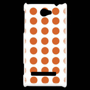 Coque HTC Windows Phone 8S pois orange
