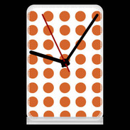 Pendule de bureau pois orange