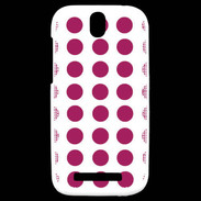 Coque HTC One SV pois rouge
