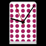 Pendule de bureau pois rouge
