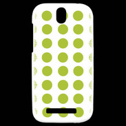 Coque HTC One SV pois vert clair