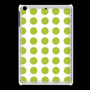 Coque iPadMini pois vert clair
