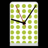 Pendule de bureau pois vert clair