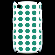 Coque Blackberry 8520 pois vert d'eau