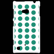 Coque Nokia Lumia 720 pois vert d'eau