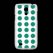 Coque Samsung Galaxy S4mini pois vert d'eau