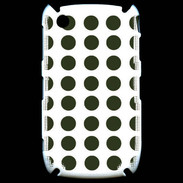 Coque Blackberry 8520 pois vert foncé