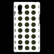 Coque LG Optimus L9 pois vert foncé
