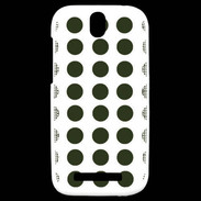 Coque HTC One SV pois vert foncé