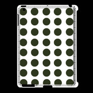 Coque iPad 2/3 pois vert foncé