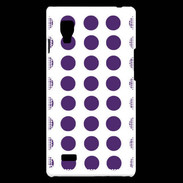 Coque LG Optimus L9 pois violet