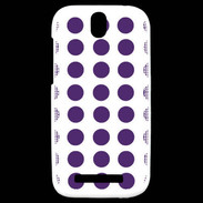 Coque HTC One SV pois violet