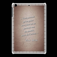 Coque iPadMini Portrait Ame Rouge Citation Oscar Wilde