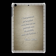 Coque iPadMini Portrait Ame Sepia Citation Oscar Wilde