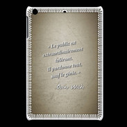 Coque iPadMini Public génie Sepia Citation Oscar Wilde
