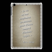 Coque iPadMini Quart d'heure Sepia Citation Oscar Wilde