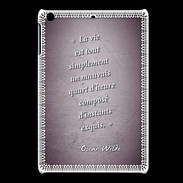 Coque iPadMini Quart d'heure Violet Citation Oscar Wilde