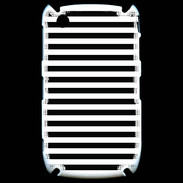 Coque Blackberry 8520 rayures noires et blanches