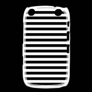 Coque Blackberry Curve 9320 rayures noires et blanches