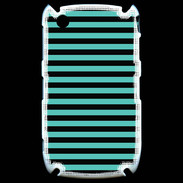 Coque Blackberry 8520 rayures noires et bleues